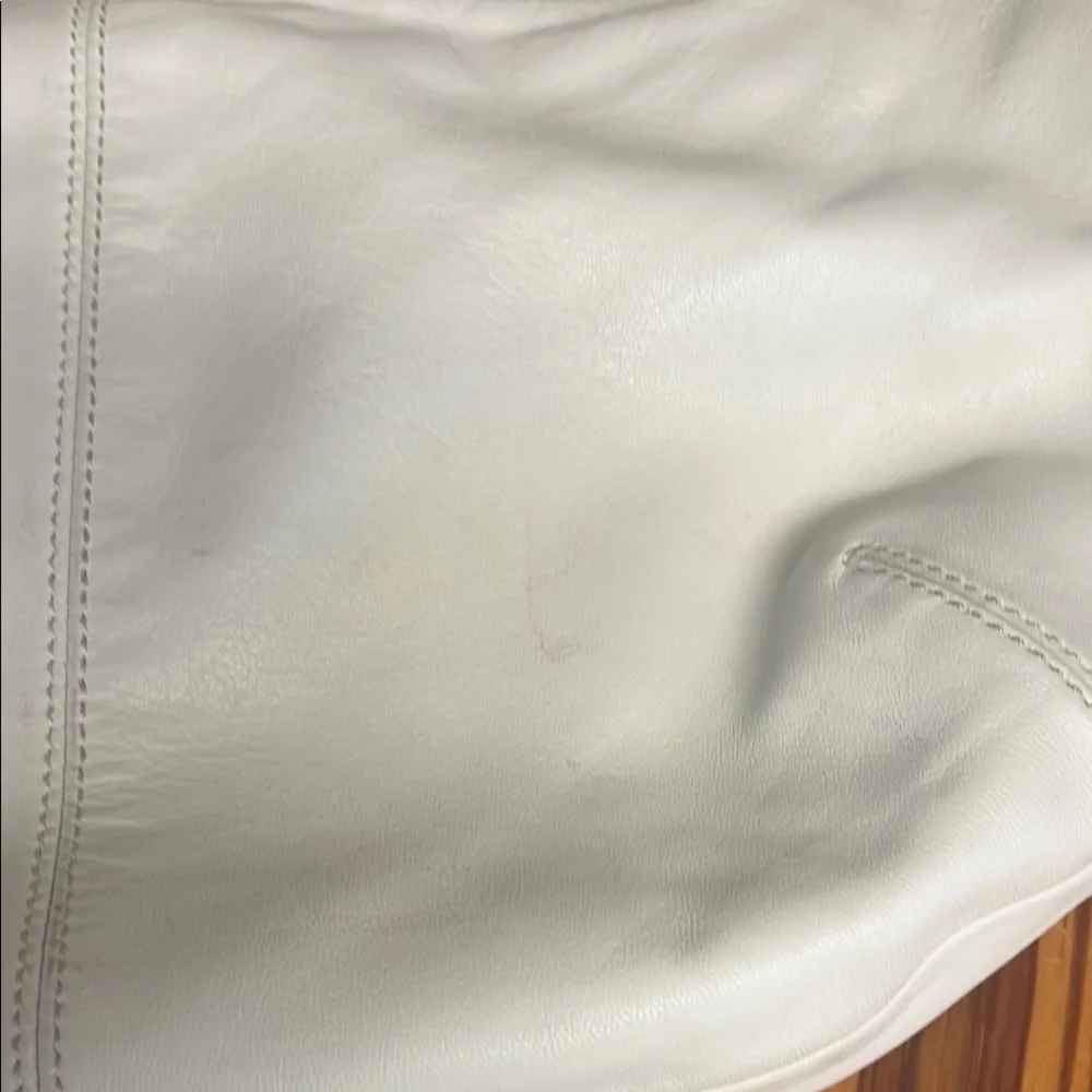 Coach White and Tan Hobo Bag with Crescent Shape - Picture 10 of 16